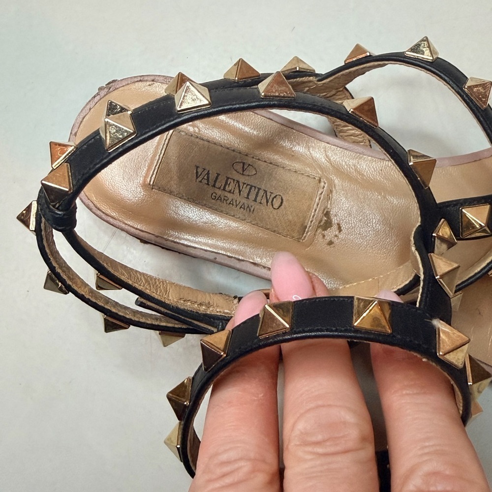 Valentino Rockstud Gladiator Sandals | Size 7 | True to Size - Picture 3 of 17